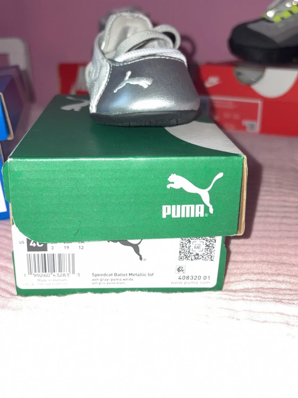 Puma Silver Infant Speedcat Ballet Shoe